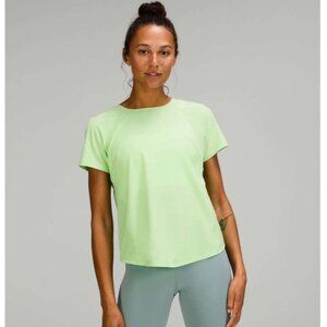 Lululemon Lightweight Stretch Running Short Sleeve Shirt Scream Green Light